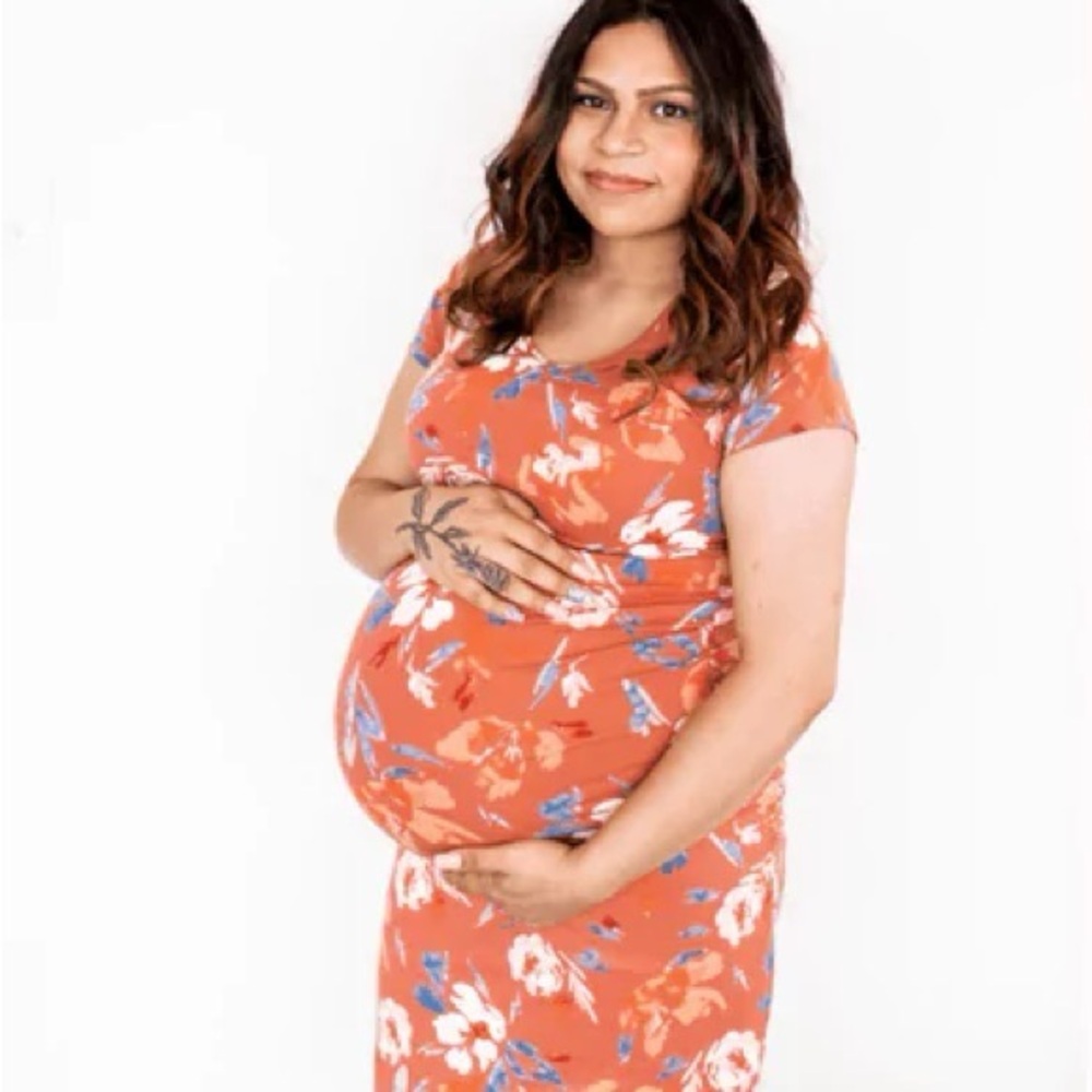 Ingrid & Isabel Midi Maternity Dress M